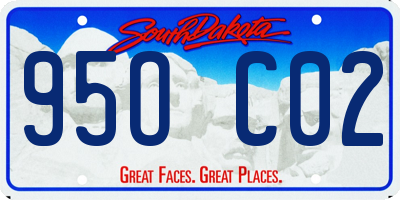 SD license plate 95OC02