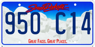 SD license plate 95OC14