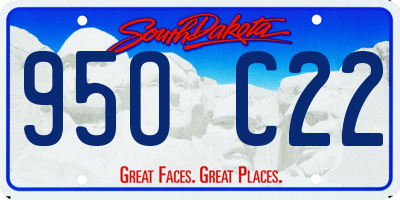 SD license plate 95OC22