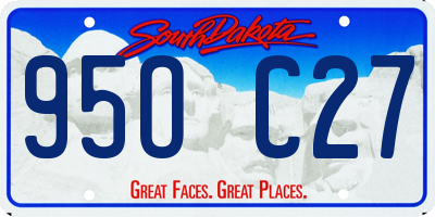 SD license plate 95OC27