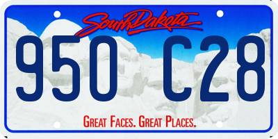 SD license plate 95OC28