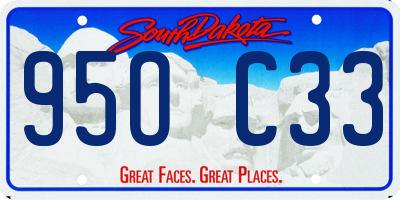SD license plate 95OC33