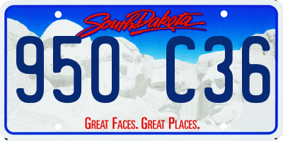 SD license plate 95OC36
