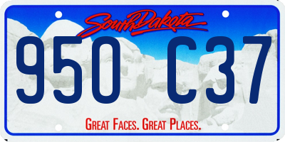 SD license plate 95OC37