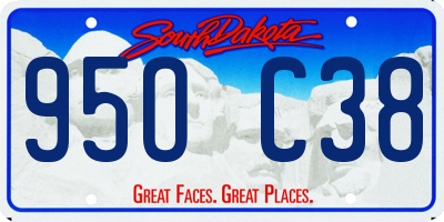 SD license plate 95OC38