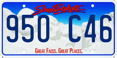 SD license plate 95OC46