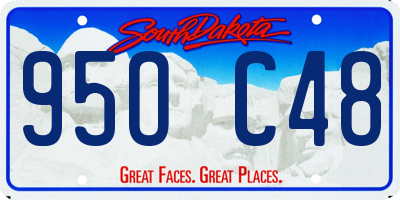 SD license plate 95OC48