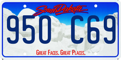 SD license plate 95OC69
