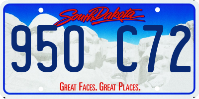 SD license plate 95OC72