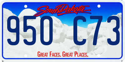 SD license plate 95OC73