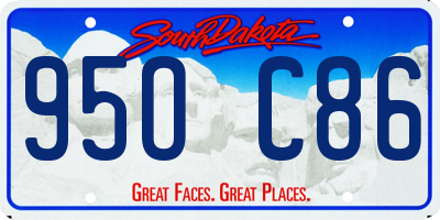 SD license plate 95OC86