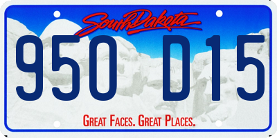 SD license plate 95OD15