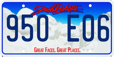 SD license plate 95OE06