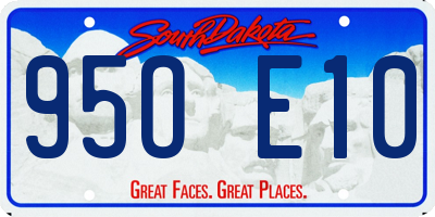 SD license plate 95OE10