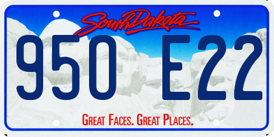 SD license plate 95OE22