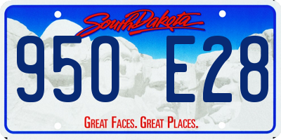 SD license plate 95OE28
