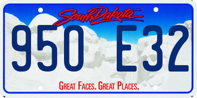 SD license plate 95OE32
