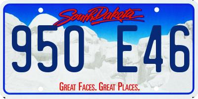 SD license plate 95OE46