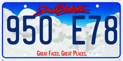 SD license plate 95OE78