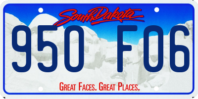 SD license plate 95OF06