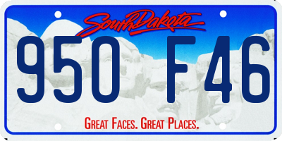 SD license plate 95OF46