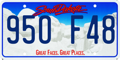 SD license plate 95OF48
