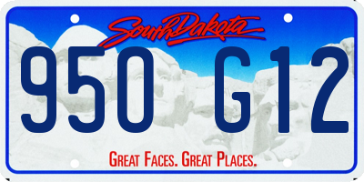 SD license plate 95OG12