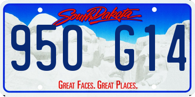 SD license plate 95OG14