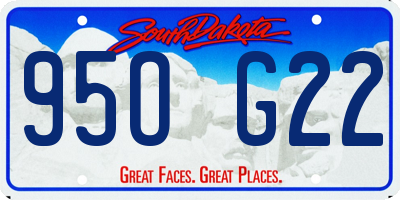 SD license plate 95OG22