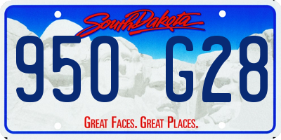 SD license plate 95OG28