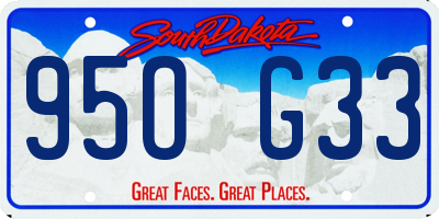 SD license plate 95OG33