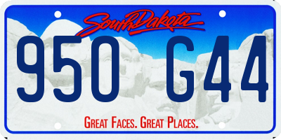 SD license plate 95OG44
