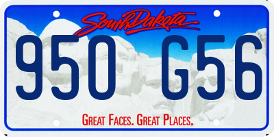 SD license plate 95OG56