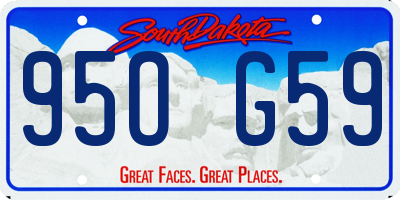SD license plate 95OG59