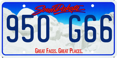 SD license plate 95OG66