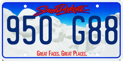 SD license plate 95OG88