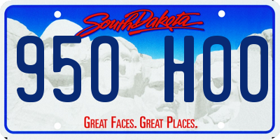 SD license plate 95OH00