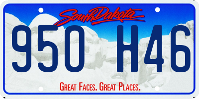 SD license plate 95OH46