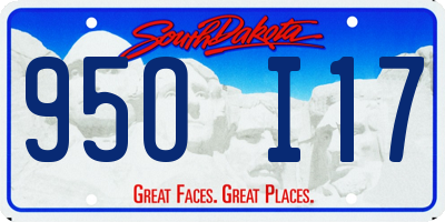 SD license plate 95OI17