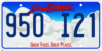 SD license plate 95OI21