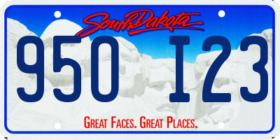 SD license plate 95OI23