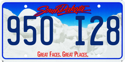 SD license plate 95OI28