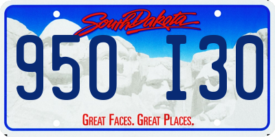 SD license plate 95OI30