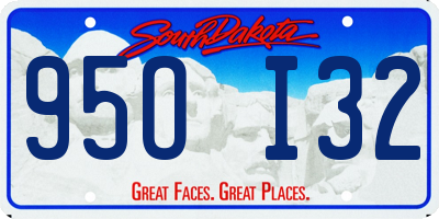 SD license plate 95OI32