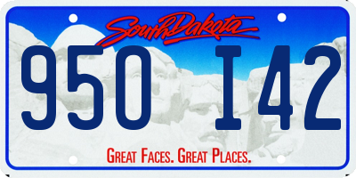SD license plate 95OI42