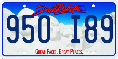SD license plate 95OI89