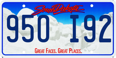 SD license plate 95OI92