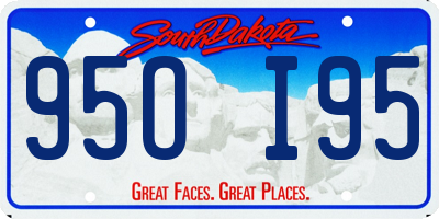 SD license plate 95OI95