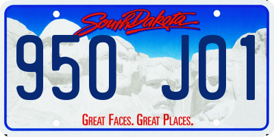 SD license plate 95OJ01
