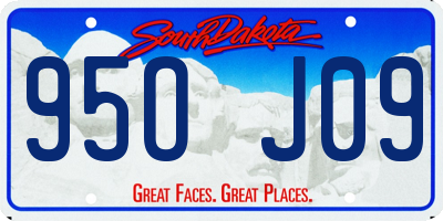 SD license plate 95OJ09